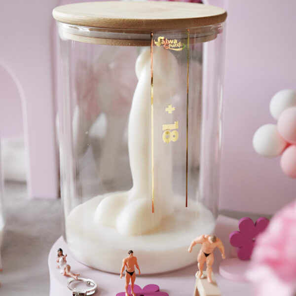PERSONALIZOWANY PENIS - świeca sojowa