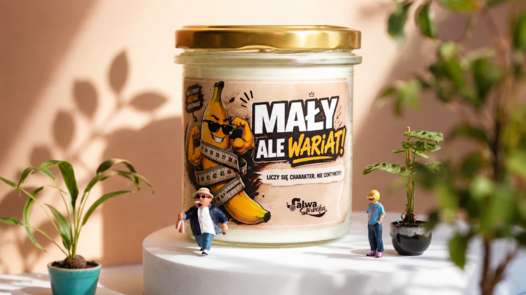 MAŁY, ALE WARIAT! - świeca sojowa 370 ml