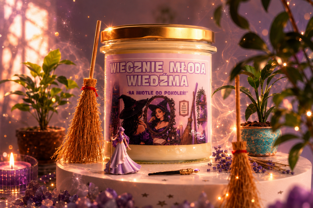 WIECZNIE MŁODA WIEDŹMA - świeca sojowa 370 ml