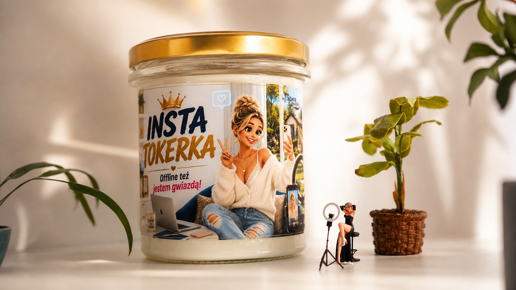 INSTATOKERKA - świeca sojowa 370 ml