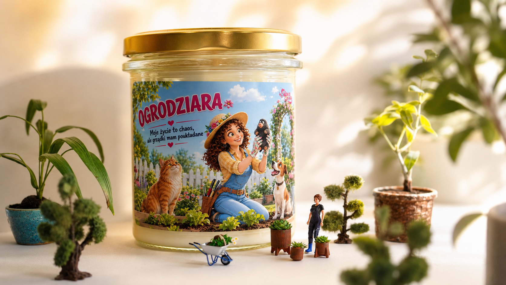 OGRODZIARA - świeca sojowa 370 ml
