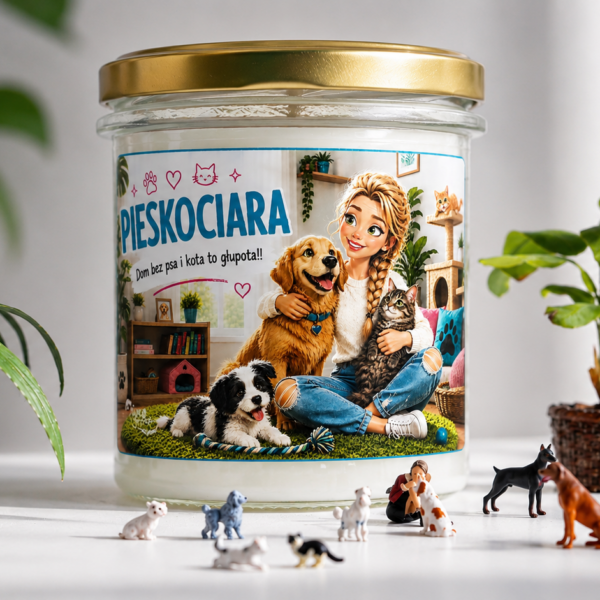 PIESKOCIARA - świeca sojowa 370 ml