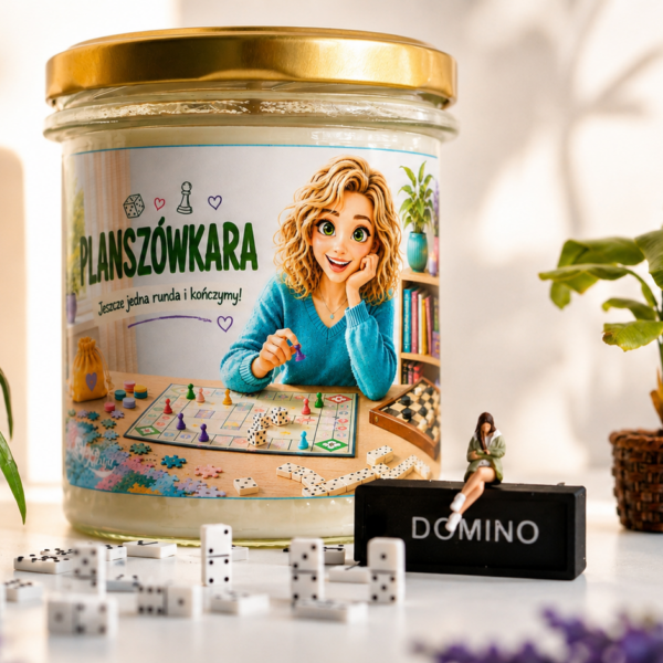 PLANSZÓWKARA - świeca sojowa 370 ml