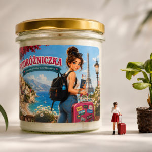 PODRÓŻNICZKA - świeca sojowa 370 ml