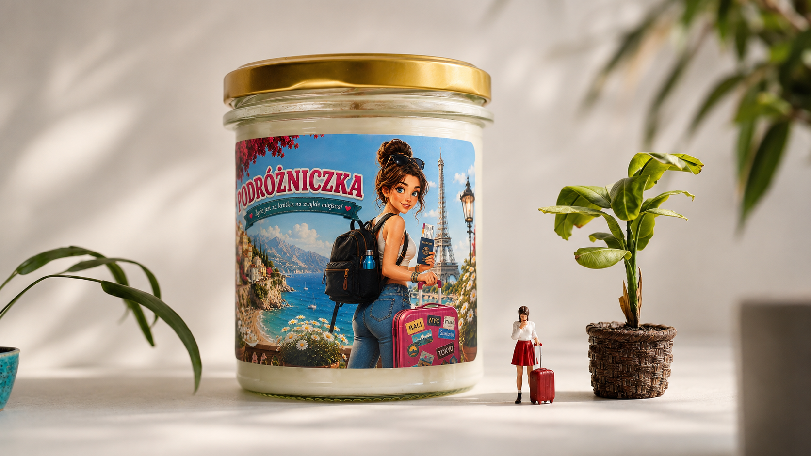PODRÓŻNICZKA - świeca sojowa 370 ml