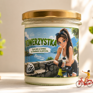 ROWERZYSTKA - świeca sojowa 370 ml
