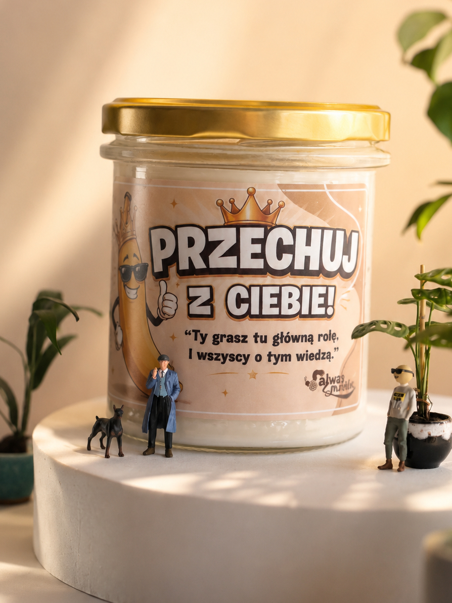 PRZECH*J Z CIEBIE! - świeca sojowa 370 ml