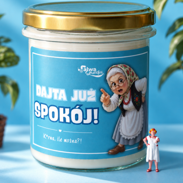 DAJTA JUŻ SPOKÓJ! - świeca sojowa 370 ml