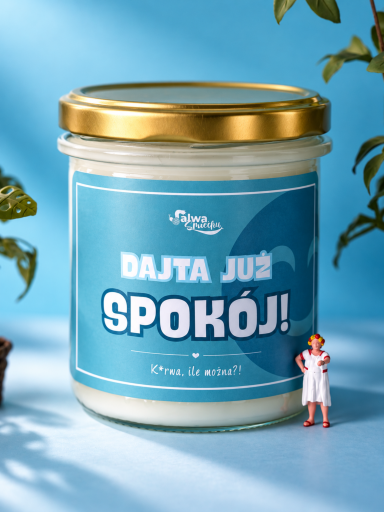 DAJTA JUŻ SPOKÓJ! – świeca sojowa 370 ml