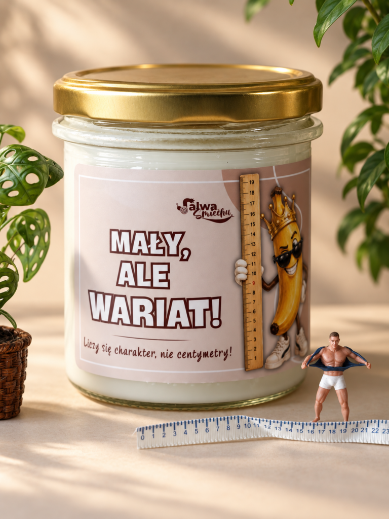 MAŁY, ALE WARIAT! – świeca sojowa 370 ml