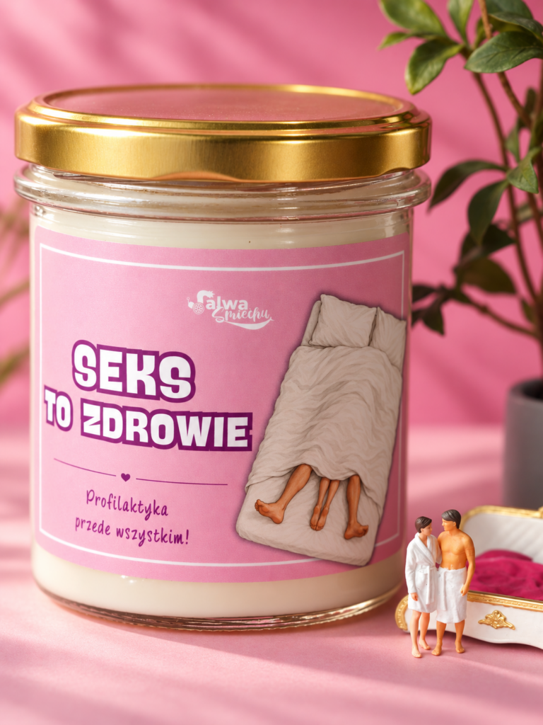SEKS TO ZDROWIE – świeca sojowa 370 ml