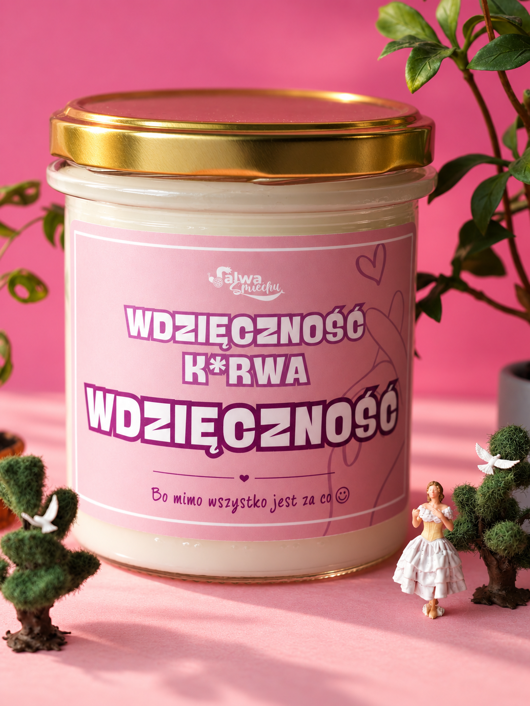 Świeca sojowa w szkle