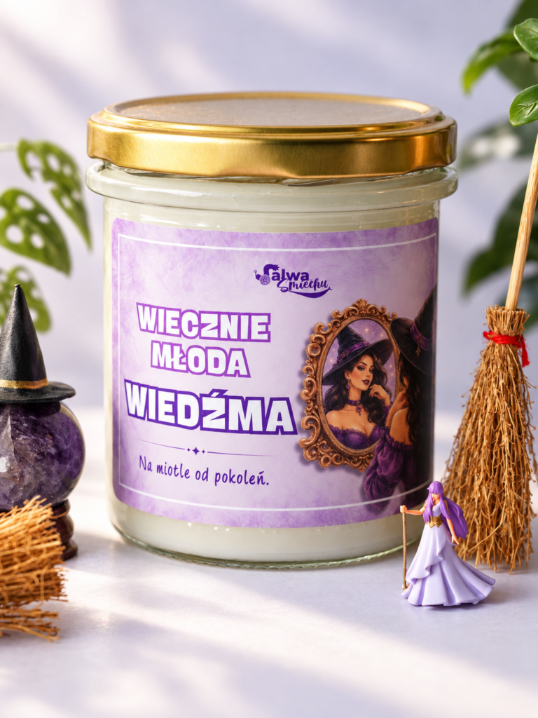 WIECZNIE MŁODA WIEDŹMA – świeca sojowa 370 ml