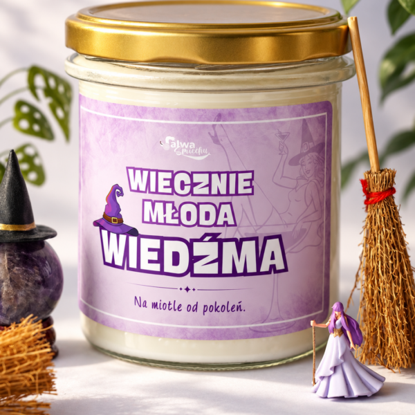 WIECZNIE MŁODA WIEDŹMA - świeca sojowa 370 ml
