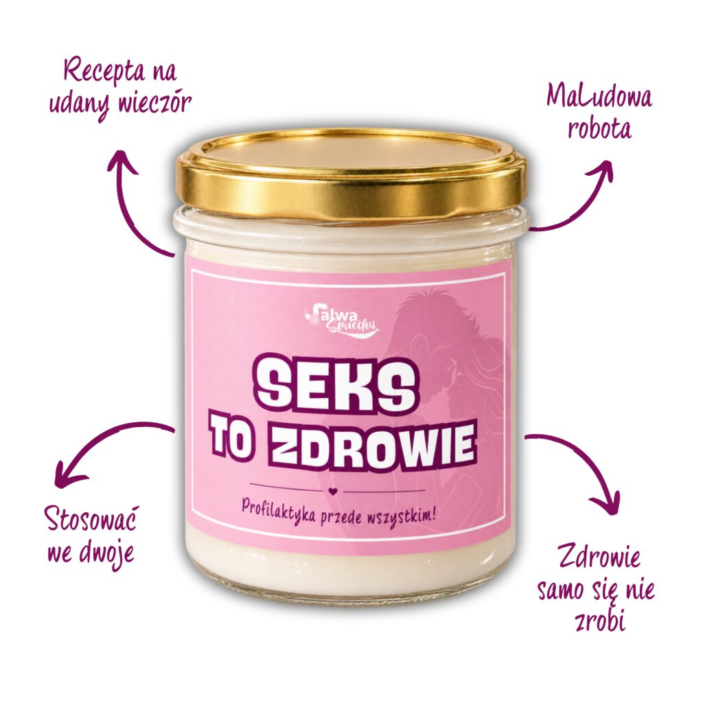 Seks to zdrowie - świeca zapachowa