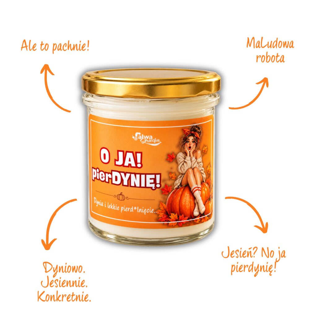 świeca w szkle jesień